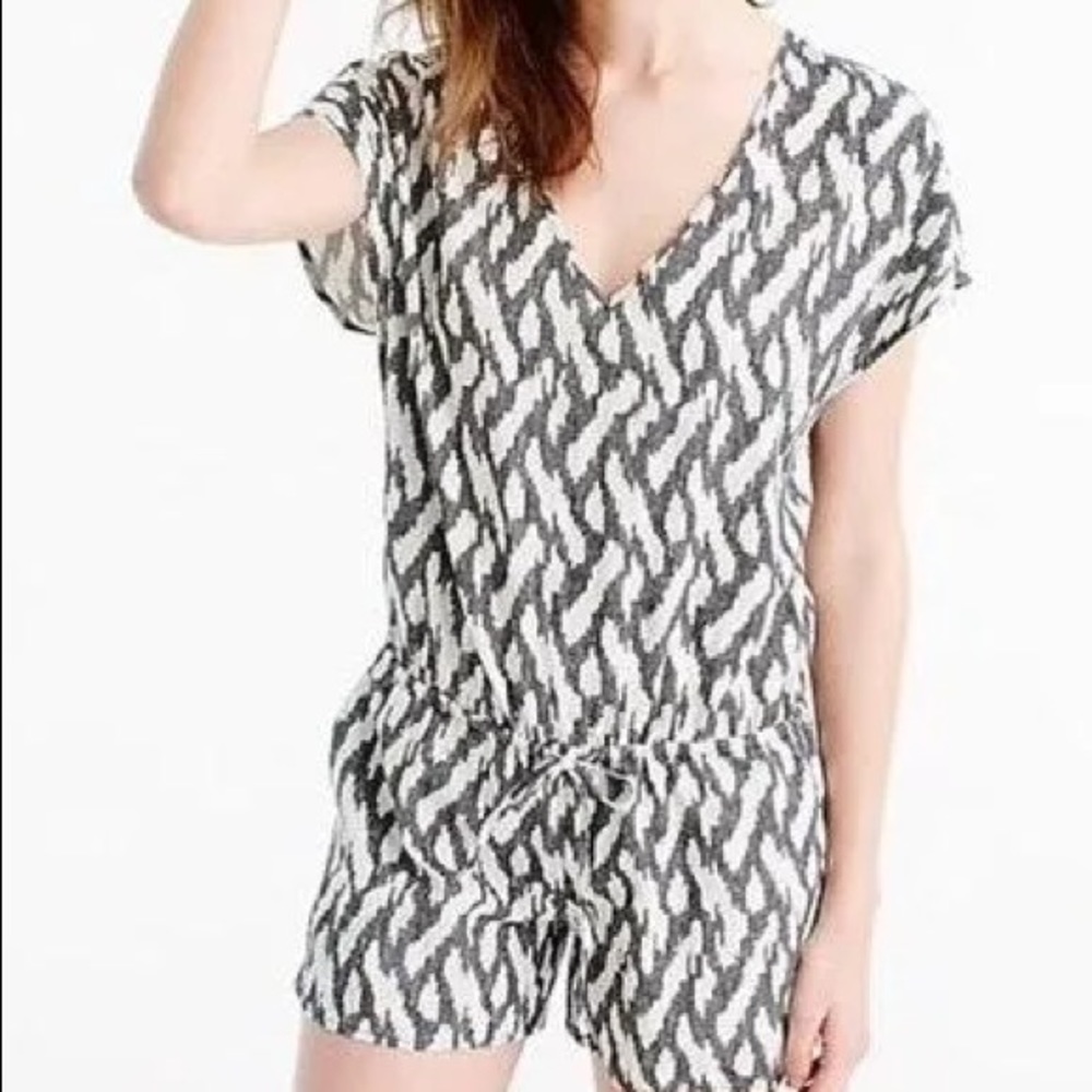 Stylish Black and White Jumpsuit